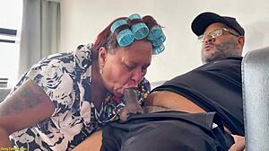 fat granny's huge ass destroyed by young mover's monster cock in rough anal doggystyle