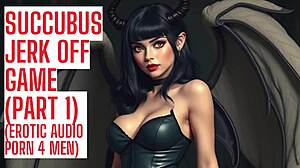 succubus commands your tongue in jerk off game part 1