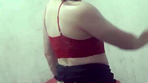 Carolcross The Miniskirt Crossdressing Prostitute Teases In Lingerie