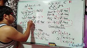 teacher shows emo japanese student the erotic equation with her wet pussy on his big asian cock in bedroom