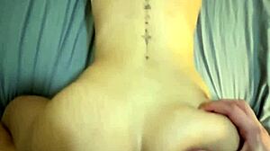 college goth girl's huge natural tits and perfect ass get pounded by couple