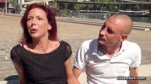 Redhead Milf's Small Tits Bounce as Monster Cock Hardcore Pounds Her Mature Pussy!