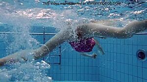 RUSSIAN PETITE TEEN Anna Netrebko Teases in Wet Bikini Pool