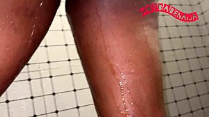 Boyfriend sneaks anal fuck with my friend while i bathe nearby