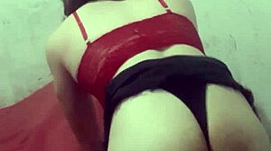Carolcross The Miniskirt Crossdressing Prostitute Teases In Lingerie