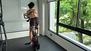 next gym workout strips me naked for sweaty fitness photoshoot fun
