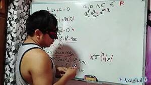 teacher shows emo japanese student the erotic equation with her wet pussy on his big asian cock in bedroom
