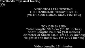 Veronica Leal stretches ass with khun xl anal fisting!