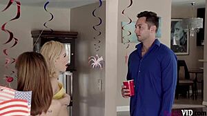 bella rose and daphne dare share creampie sex with big cocks