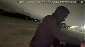 wife teases single guy with hot rub until bareback fuck. he goes crazy for her exhibitionist cuckold show
