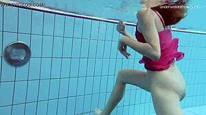 RUSSIAN PETITE TEEN Anna Netrebko Teases in Wet Bikini Pool