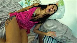Old man, you love slamming my petite Asian teen pussy doggystyle in homemade POV rough!