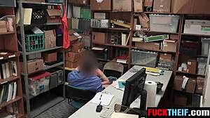 Officers Cock Punishes Stealing Slut Hard