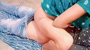 bangali babu's huge clit hairy asshole gaped by chubby bodybuilder yoga student group