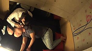 her huge natural tits tremble with forbidden pleasure in secret massage