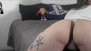 naughty blonde and friend worship asses with buttplugs and monster cocks