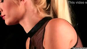 Huge Tits Tasha Reign Rips Lingerie For Deep Pussy Dildo Thrusts!