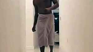 Tiny asian teen 18+ bent over shower doggystyle big black cock facial cumshot!