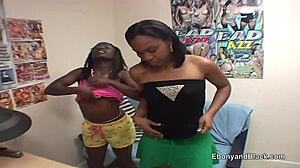 huge cumshot blasts across black belly after interracial group fun