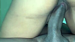wife teases single guy with hot rub until bareback fuck. he goes crazy for her exhibitionist cuckold show