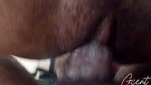extreme macro close-up pussyfucking with big black cock creampie