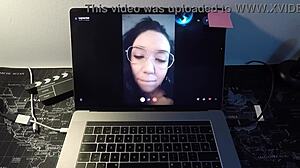 Spanish Milf Leyva Hot Fucks Fan's Shaved Pussy in Webcam Creampie Massage