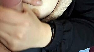 hot curvy blonde wife moans in tight jeans doggystyle before cumshot on huge ass