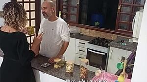 Hotwife's Ass Ripped Open for Creampie in Bar Bathroom Blackmail Fuck