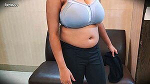 Hot busty Riya natural big tits fucked in adult film audition interview