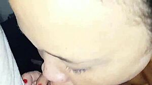 devouring this huge fat colombian bride's ass while cuck watches her worship my cock