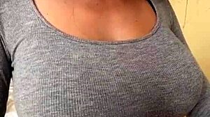 Stepmom's big tits demand licking now