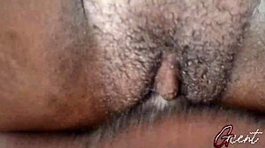 extreme macro close-up pussyfucking with big black cock creampie