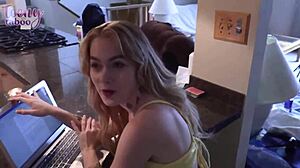 Sage Fucks Stepdad Hard Doggystyle Cowgirl Creampie When Mom's Away