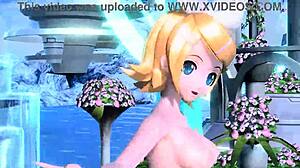 kagamine rin nude mod bares big tits pussy goddess fully