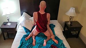 nerd milf spreads pussy for monster cock muff dive and hard missionary fuck