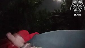 Brazilian Brunette With Small Waist Jerks Huge Cock In Public Garden Toilet