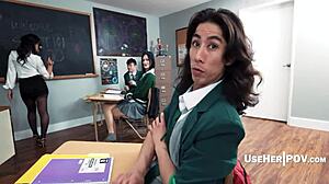 College Student Freeuses Woke Teacher Whitney OC Pussy POV!