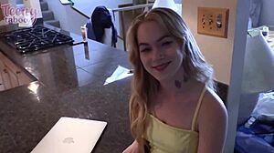 Sage Fucks Stepdad Hard Doggystyle Cowgirl Creampie When Mom's Away