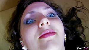 rough anal double penetration pounds dirty milf's saggy natural tits in pink stockings