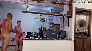 i joined orgy with hotties from floripa internet celebrities part 7 clothes ripped group fucking