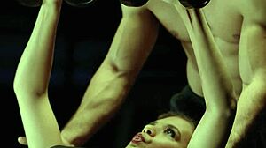 hey babe, watch this hot latina milf's workout rip clothes off big ass and boobs