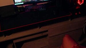 gaming blowjob turns into fat ass pounding with neighbor slut