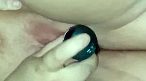 chubby milf lets son's 18+ friend watch her squirt from juicy pussy toy play in bedroom