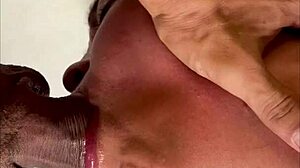 Whoa, her deepthroat blowjob pushes limits swallowing every drop!