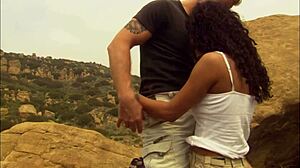 black milf dee craves seth dickens' monster cock outdoors...