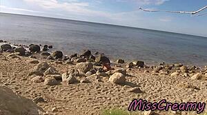STRANGERS WATCH WIFE GROPE AND FUCK MY HUGE COCK ON NUDE BEACH!
