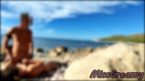 STRANGERS WATCH WIFE GROPE AND FUCK MY HUGE COCK ON NUDE BEACH!