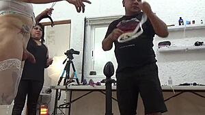 hey, check out alexandra miret's intense sado session 16