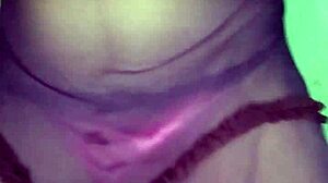 feeling so hot modeling this pink satin panty while orgasming in lingerie 👙💋