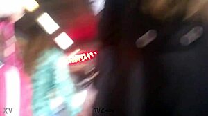 watch her shake that huge ass under the skirt in public hd voyeur glory!
